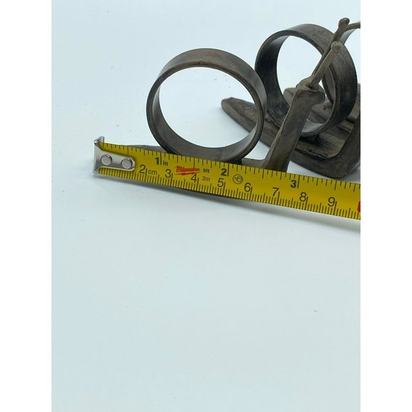 Set of Four Metal Cast Iron Snail Napkin Holders Farmhouse 2.5" H x 1.5" W Retro - Picture 8 of 11